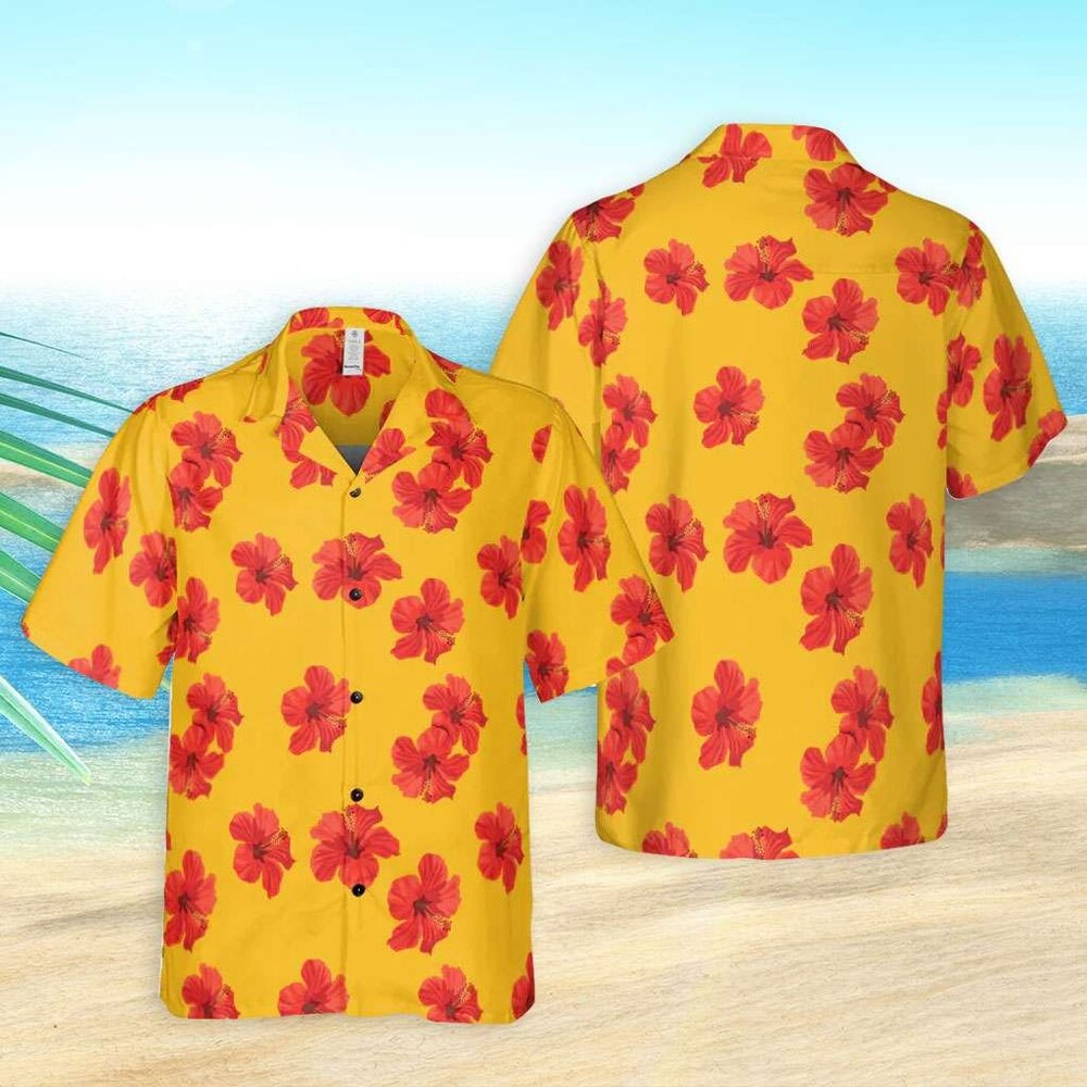 Hibiscus Flower Hawaiian Shirt